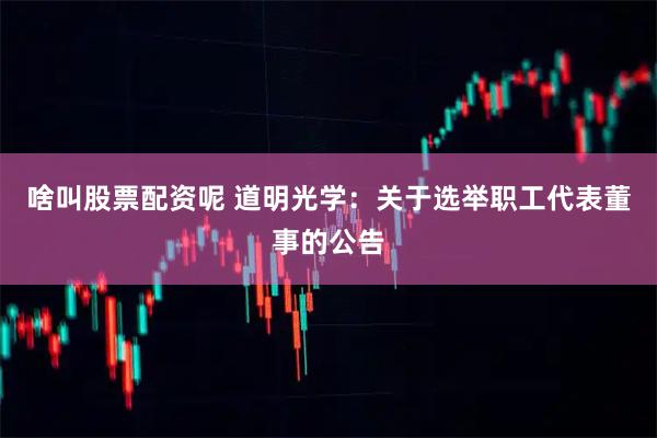 啥叫股票配资呢 道明光学：关于选举职工代表董事的公告